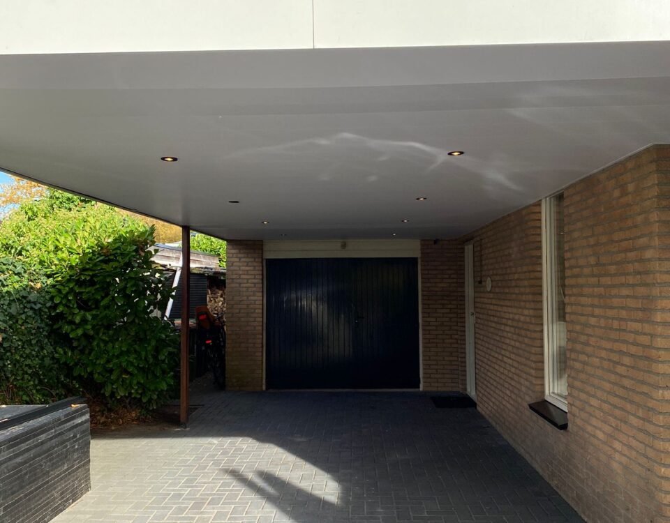 verlengde carport woning overijssel